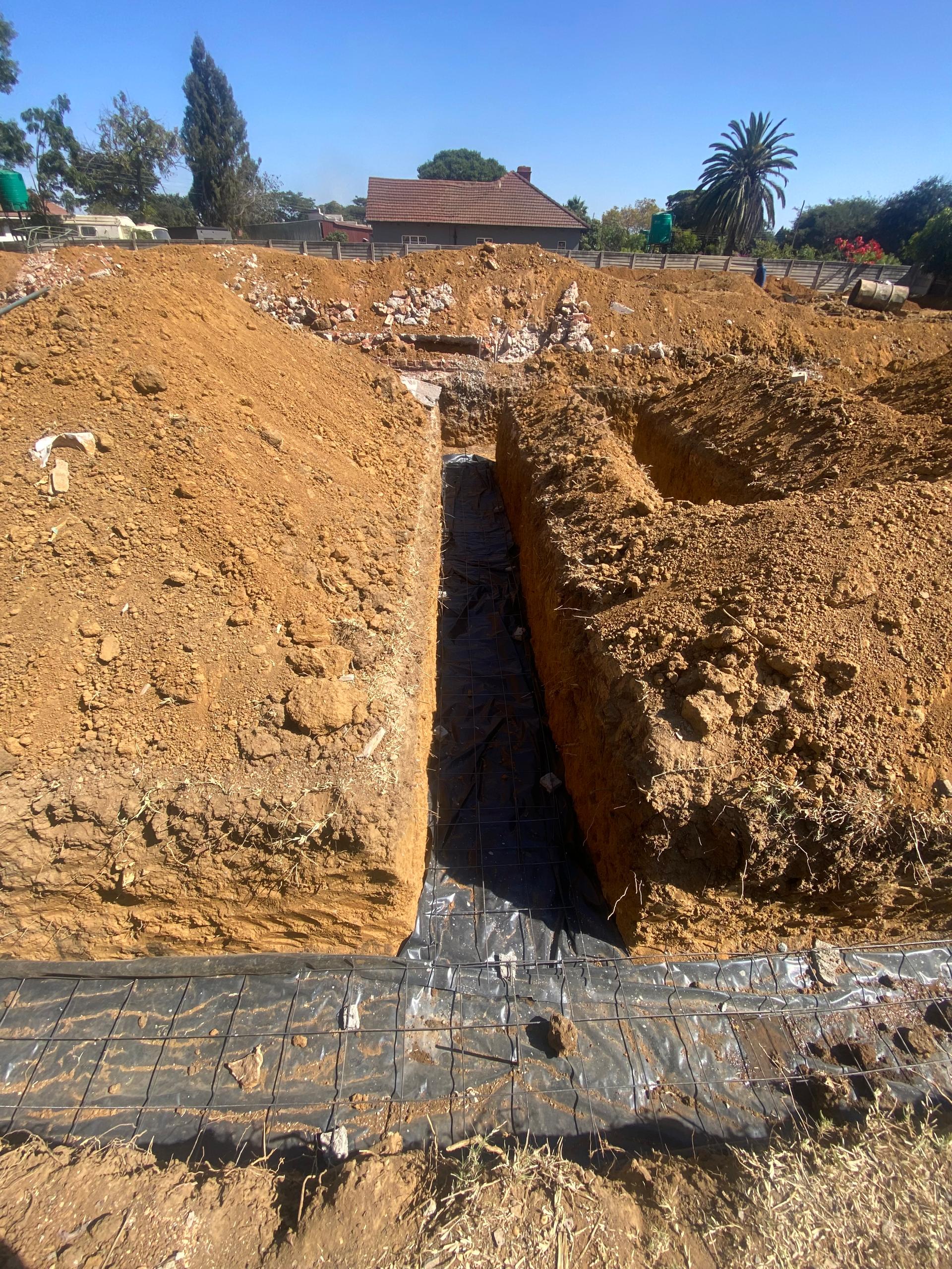 Foundation trench